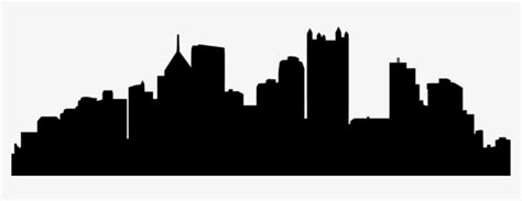 Pittsburgh Skyline Silhouette Transparent PNG - 784x252 - Free Download ...