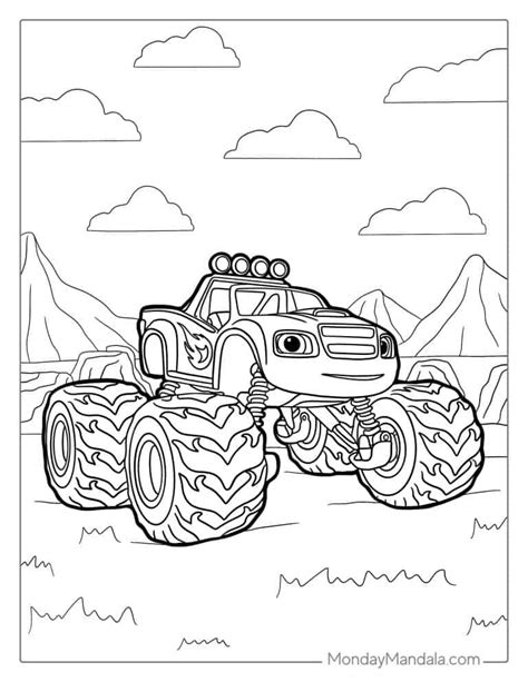 32 Monster Truck Coloring Pages (Free PDF Printables)