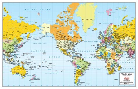 World Political Wall Map By Wide World Of Maps | Images and Photos finder