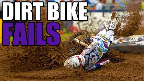 DIRT BIKE FAILS - YouTube