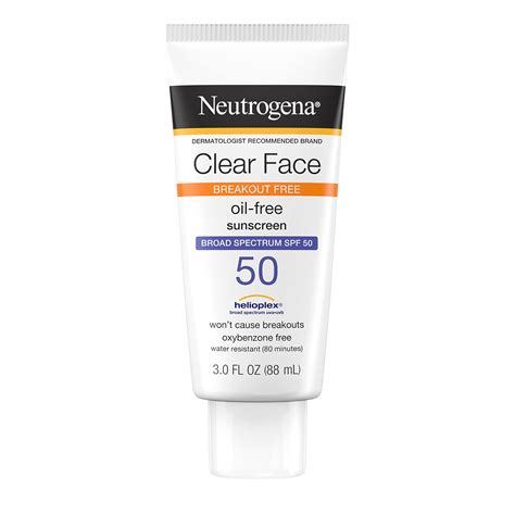 Buy Neutrogena Clear Face Liquid Lotion Sunscreen for Acne-Prone Skin ...