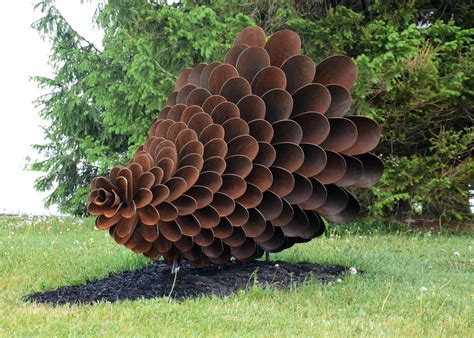 Floyd Elzinga - Colonization Device | Metal garden art, Figurative sculpture, Outdoor sculpture
