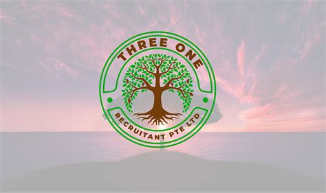 tree logo design three one logo on Behance