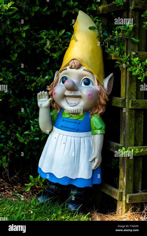 Funny garden gnomes hi-res stock photography and images - Alamy