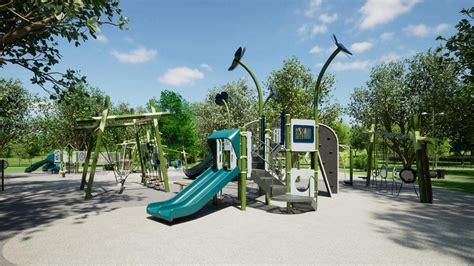 Modern Meadow Playground – Asymmetrical Playground Design