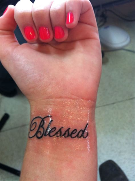 My tattoo! So much meaning, constant reminder I am blessed | Blessed tattoos, Tattoos for women ...