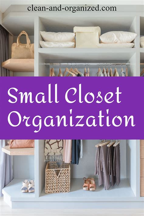 Small Closet Organization | Small closet organization, Organization ...