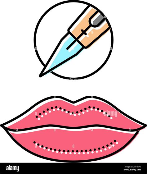 lip tattoo color icon vector illustration Stock Vector Image & Art - Alamy
