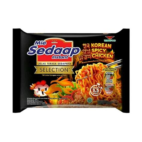 Jual Supermarket Mie Sedap Goreng Rasa Ayam Pedas Ala Korea 87gr 3 Pcs Indonesia|Shopee Indonesia