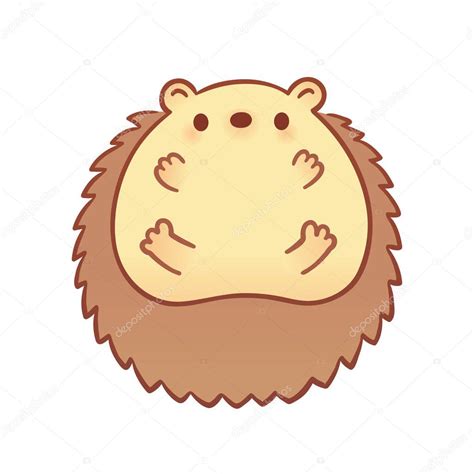 Baby hedgehog drawing | Cute cartoon baby hedgehog — Stock Vector ...