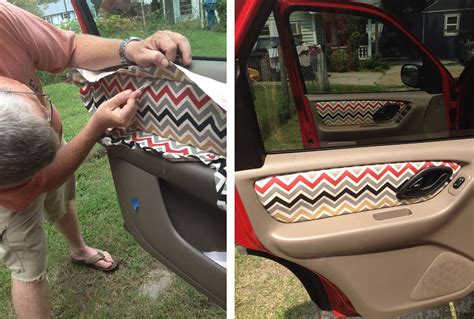 Grosgrain: Custom Fabric Car Door Panels How-To