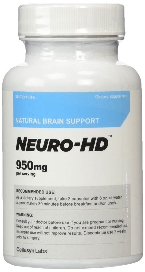 Galleon - Cellusyn Neuro-HD Brain Supplement For Neural And Cognitive ...