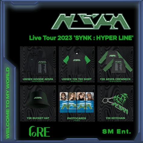 AESPA LIVE TOUR 2023 'SYNK : HYPER LINE' fanmade merch on Behance