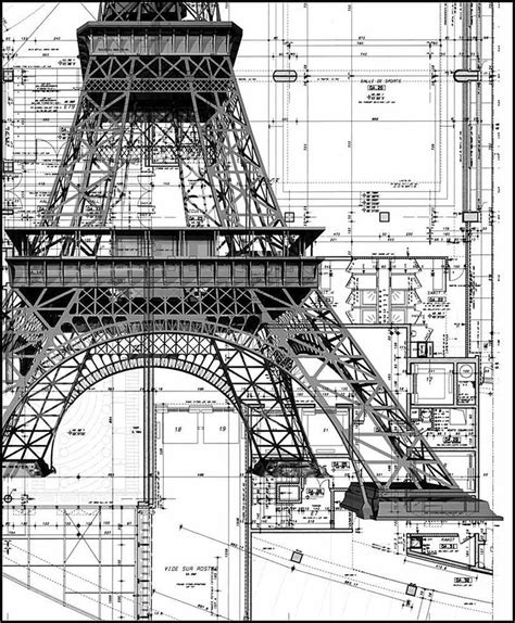 Construction details | Eiffel Tower | Blueprints | Floor Plans | Pinterest | Architecture, Tour ...