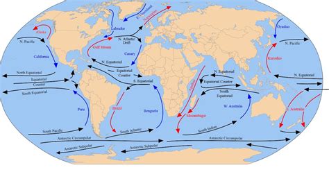 Cold Ocean Currents Diagram