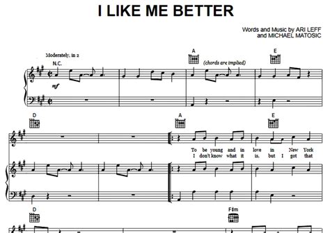 Lauv-I Like Me Better Free Sheet Music PDF for Piano | The Piano Notes