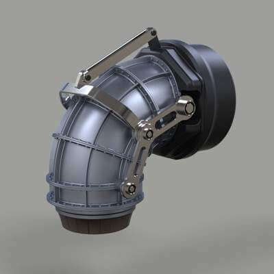 Jet Engine Nozzle - 3D Model by CosplayItemsRock