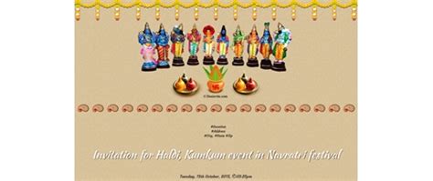 free Golu invitation card maker & Online invitations