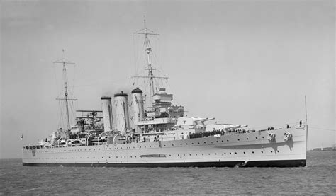 HMAS Sydney (II) – D48, at anchor – smaller – Naval Association of ...