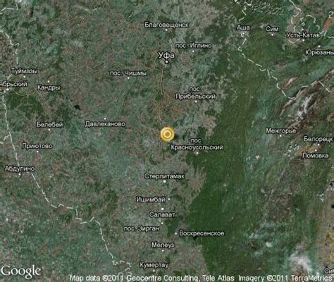 Respublika Bashkortostan: popular tourist places, Satellite map ...