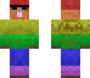 rainbow sheep with sunglasses | Minecraft Skin