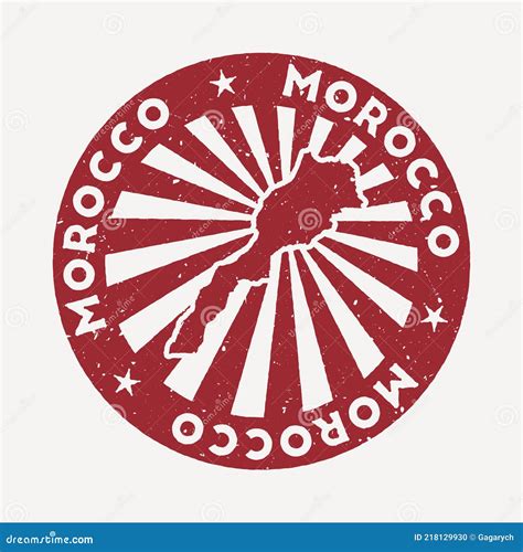 Morocco Stamp. Cartoon Vector | CartoonDealer.com #197615763