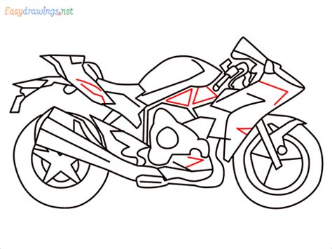 How To Draw Kawasaki Ninja H2 Step by Step - [12 Easy Phase]