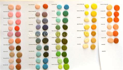 Sweet Creations by Debbie: My Color Chart