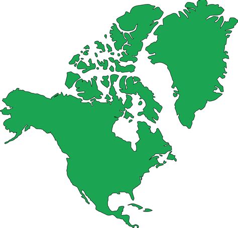 Download Blank North America Map, North America, Map. Royalty-Free Vector Graphic - Pixabay