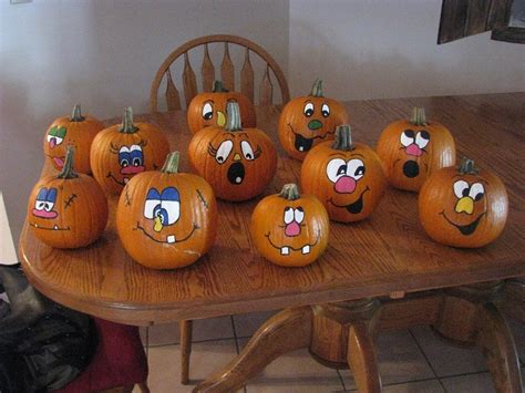 Funny Painted Pumpkin Faces