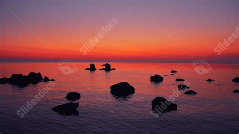 Sunset Sea Sunrise Seaside Powerpoint Background For Free Download ...