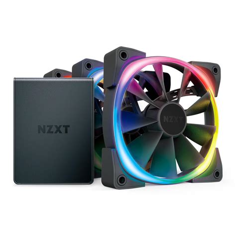 NZXT 120mm Aer RGB 2 Premium PWM Fan Triple Pack w/ Hue 2 | HF-2812C-T1 ...