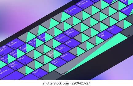 Keyboard Buttons Layout Template Letters Motion Stock Vector (Royalty Free) 2209420927 ...