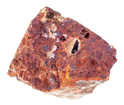 Rough Bauxite (aluminium Ore) Stone on White Stock Photo - Image of ...