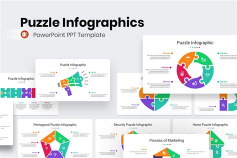 Puzzle Infographics PowerPoint Template | Nulivo Market