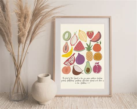 Fruit of the Spirit Wall Art Fruits of the Spirit Prints - Etsy