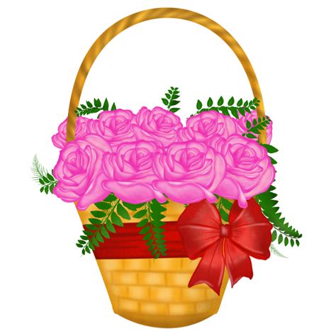 Free Watercolor Flower Basket 18979133 PNG with Transparent Background