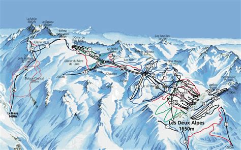 Les 2 Alpes Piste Map | trails & marked ski runs | SNO