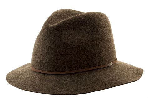 Scala Classico Men's Four Seasons Brown Wool Felt Crushable Safari Hat ...