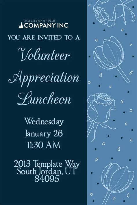 Volunteer Appreciation Invitation Template