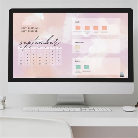 DESKTOP CALENDAR 2023 Desktop Wallpaper Organizers Folder - Etsy