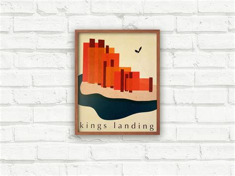 Game of Thrones Art Prints Set of 3 Travel Posters Mid | Etsy