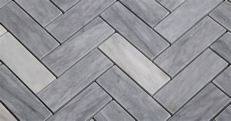 Latin Blue Herringbone Marble Mosaic Tile Collection Wholesale - Centurymosaic