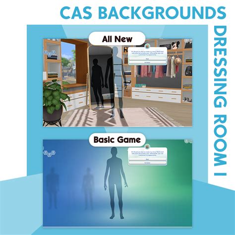 FinJingSims - CAS Backgrounds Minimal Dressing Room I - The Sims 4 Mods ...