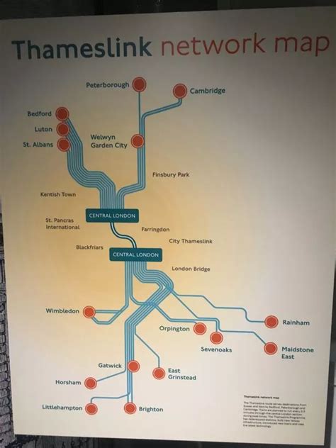 The Thameslink line you'll see on official maps that doesn't actually ...