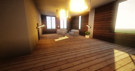 Modern House with Fireplace Minecraft Map