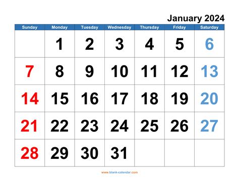 Monthly Calendar 2024 | Free Download, Editable and Printable