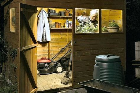 10 Garden Shed Lighting Ideas, Most Amazing and also Beautiful Visual axes create visual vanish ...