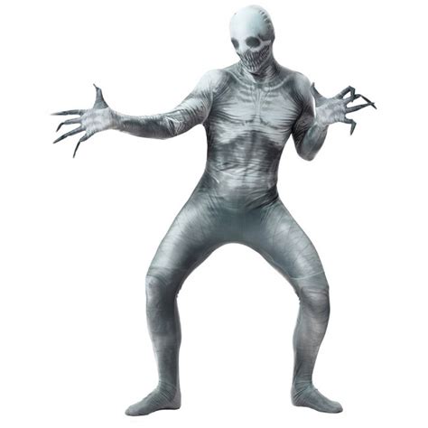 SCP-096 Costume - Full Suit Creepy White Monster SCP-096 Cosplay | Costume Party World