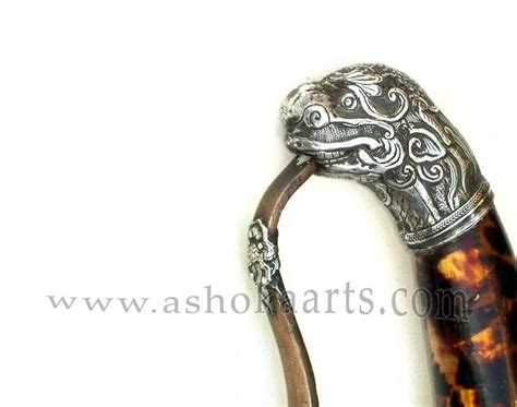 Fine Vietnamese Kiem sword with silver and tortoiseshell mounts 19th ...